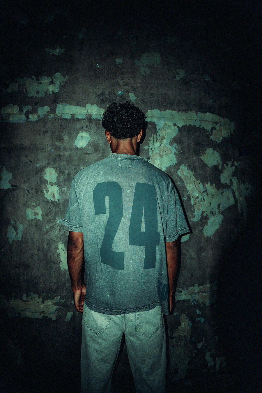 distress washed tee